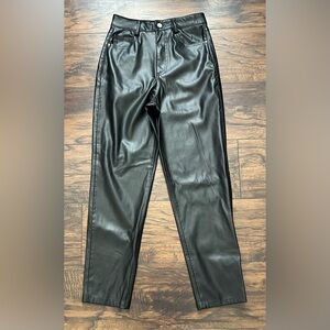 Women’s‎ Zara Leather Faux Pants size 2